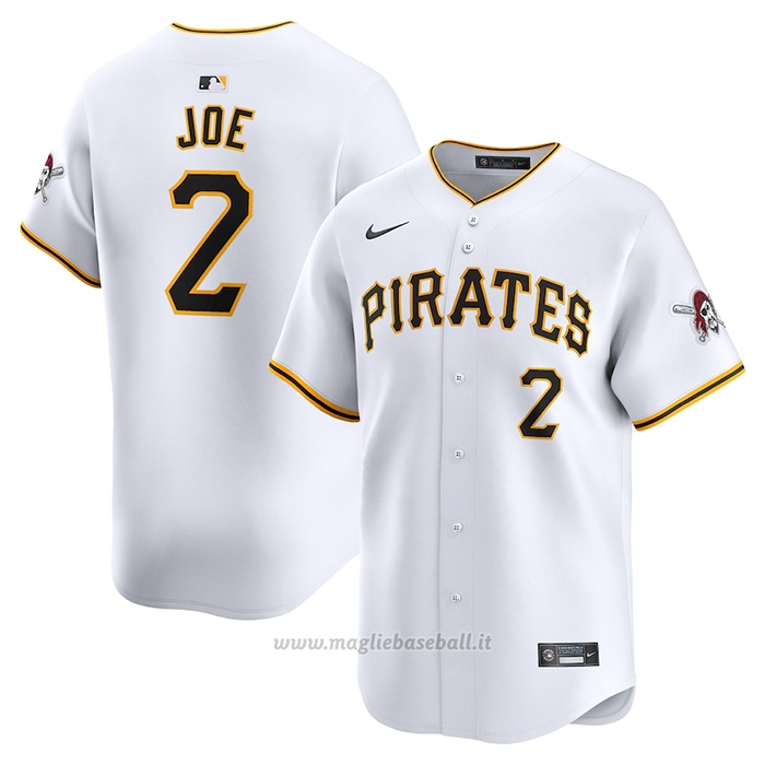 Maglia Baseball Uomo Pittsburgh Pirates Connor Joe Home Limited Bianco